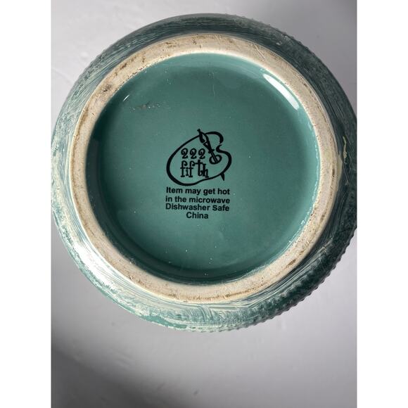 Shabby Chic Romantic Flower Glass Vase, Country Farmhouse For Home, Distressed - Picture 8 of 8